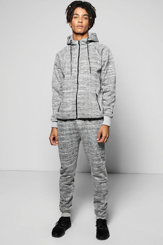 Skinny Fit Camo Hooded Tracksuit